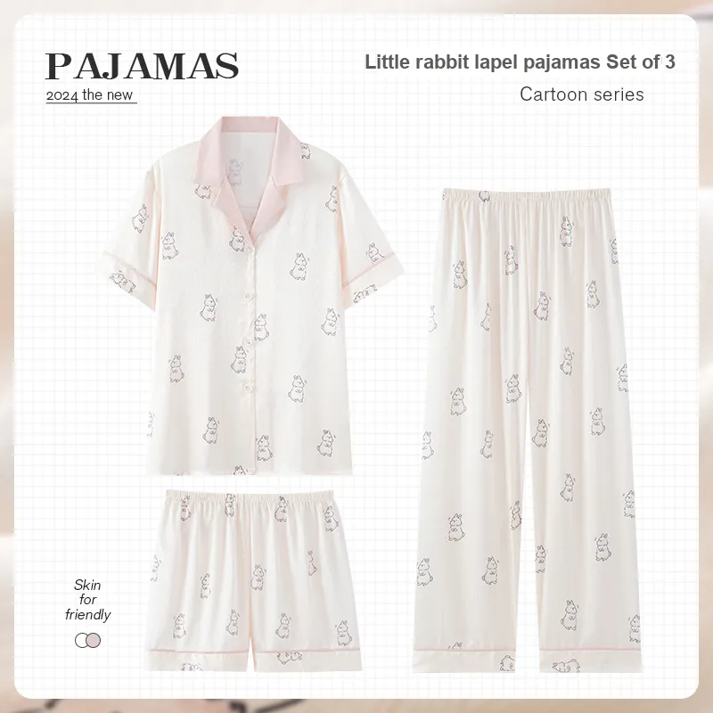 O'MESIK Pajama Set Women's White-1