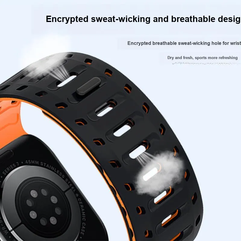 Akkerds Watch Band Apple Compatibility Silicone Material-2