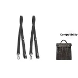 Adjustable Leather Strap Black (Two Pieces) Original Shoulder Strap 55-65[64-80cm]