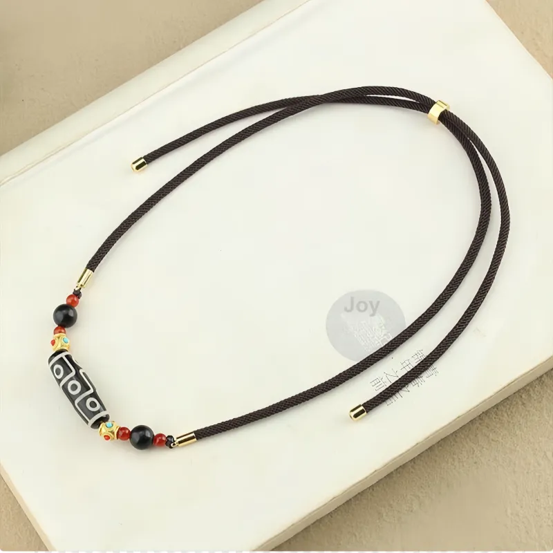Seven Little Craftsmen Agate Jade Necklaces Unisex-2