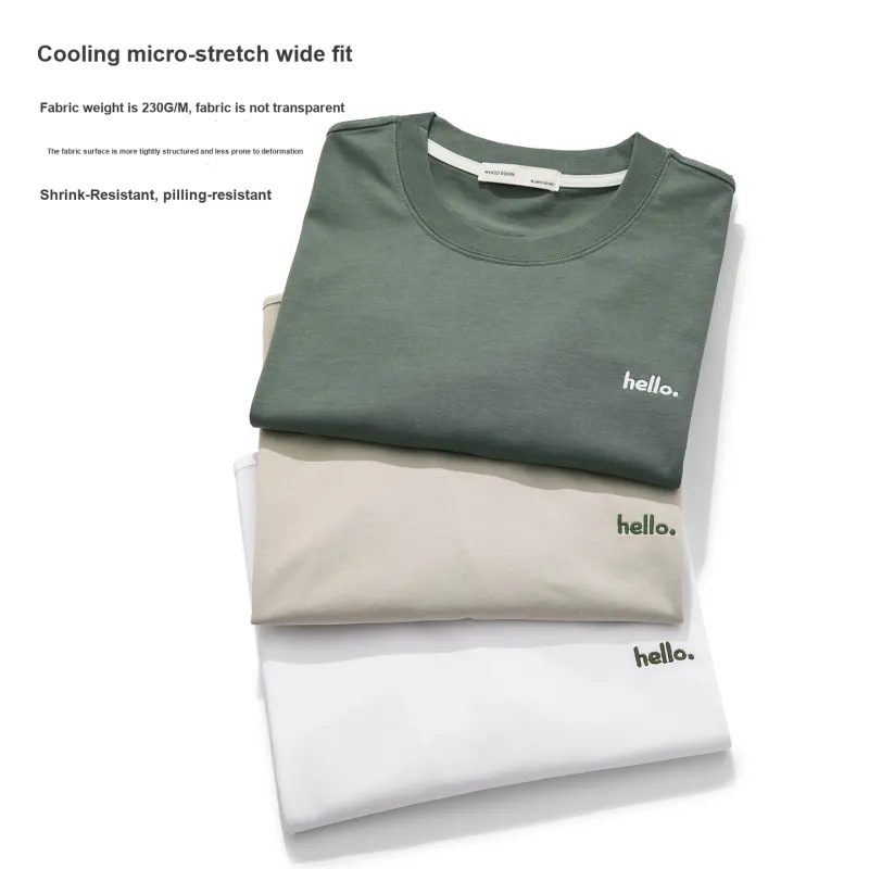WOOD SOON Trendy Ins Casual T Shirt Couple Top Unisex-2