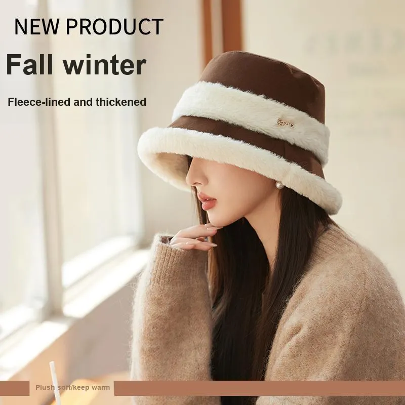Shizhu Thickened Bucket Hats Women's-3