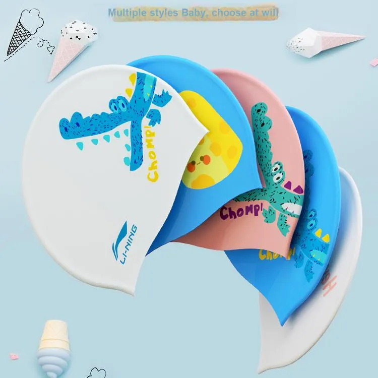LiNing Swimming Caps Silicone Kids'-1