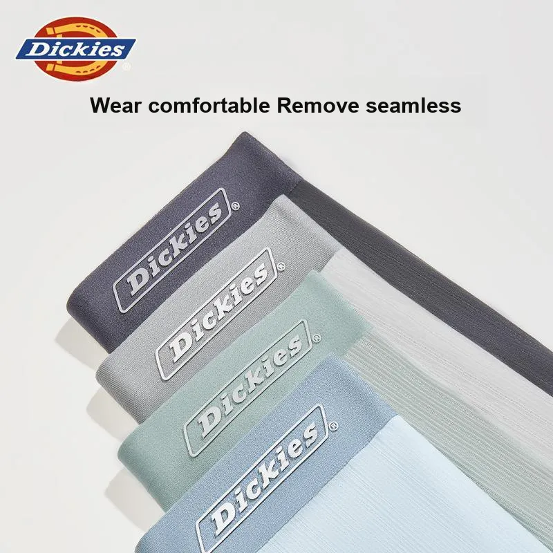 Dickies Underpants Men's Seamless Skin Friendly High Rebound Breathable Four Corner Pants, Box Combo Set-23