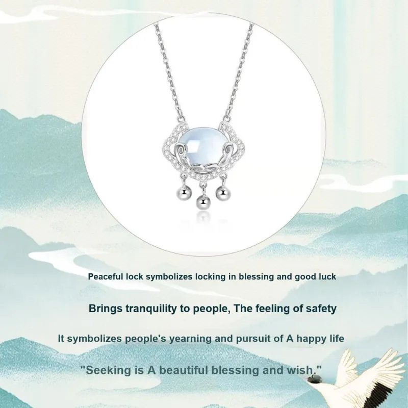 Vegetarian Chalcedony Necklaces Women's-1