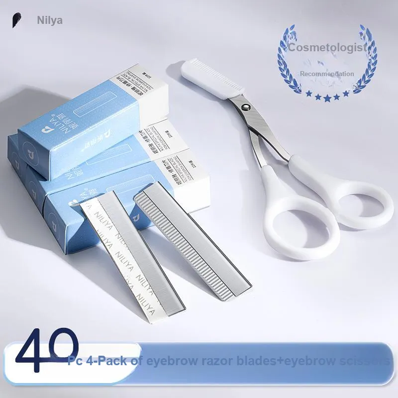 NILIYA Anti Gouging Eyebrow Shaving Tool Eyebrow Razor Blade-5