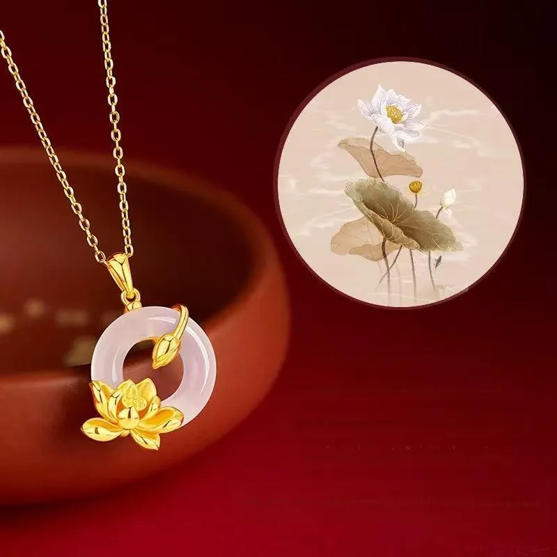 Lindian Chalcedony Necklaces Women's-1