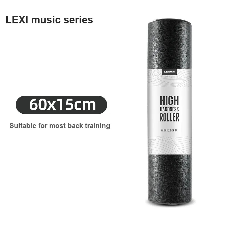 LEXI Solid Foam Rollers Yoga Black EPP Muscle Relaxation 60*15cm-1