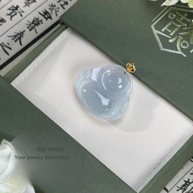 SIYIJIA Ice Glutinous Jadeite Pendants Women's-2