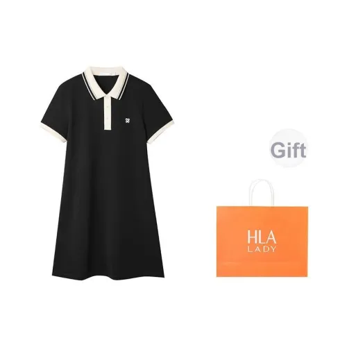HLA Короткое платье с короткими рукавами женское