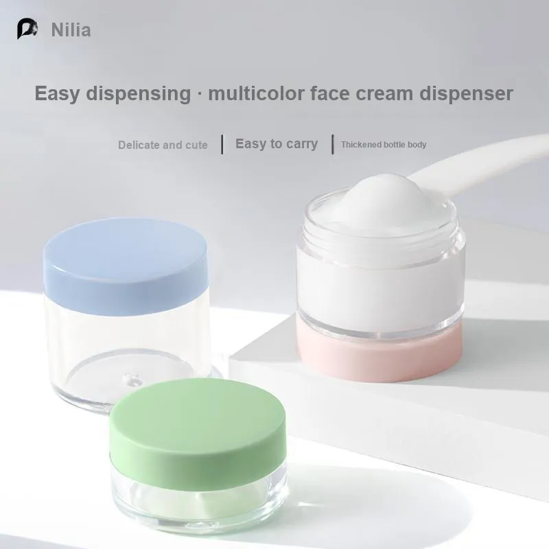 NILIYA Multicolor Face Cream Dispenser Bottles Travel Portable Empty Bottle 4 Pcs-9