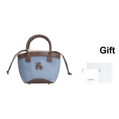 Karkki Корова замша через плечо сумка сумка обычная женская Nicaragua синяя