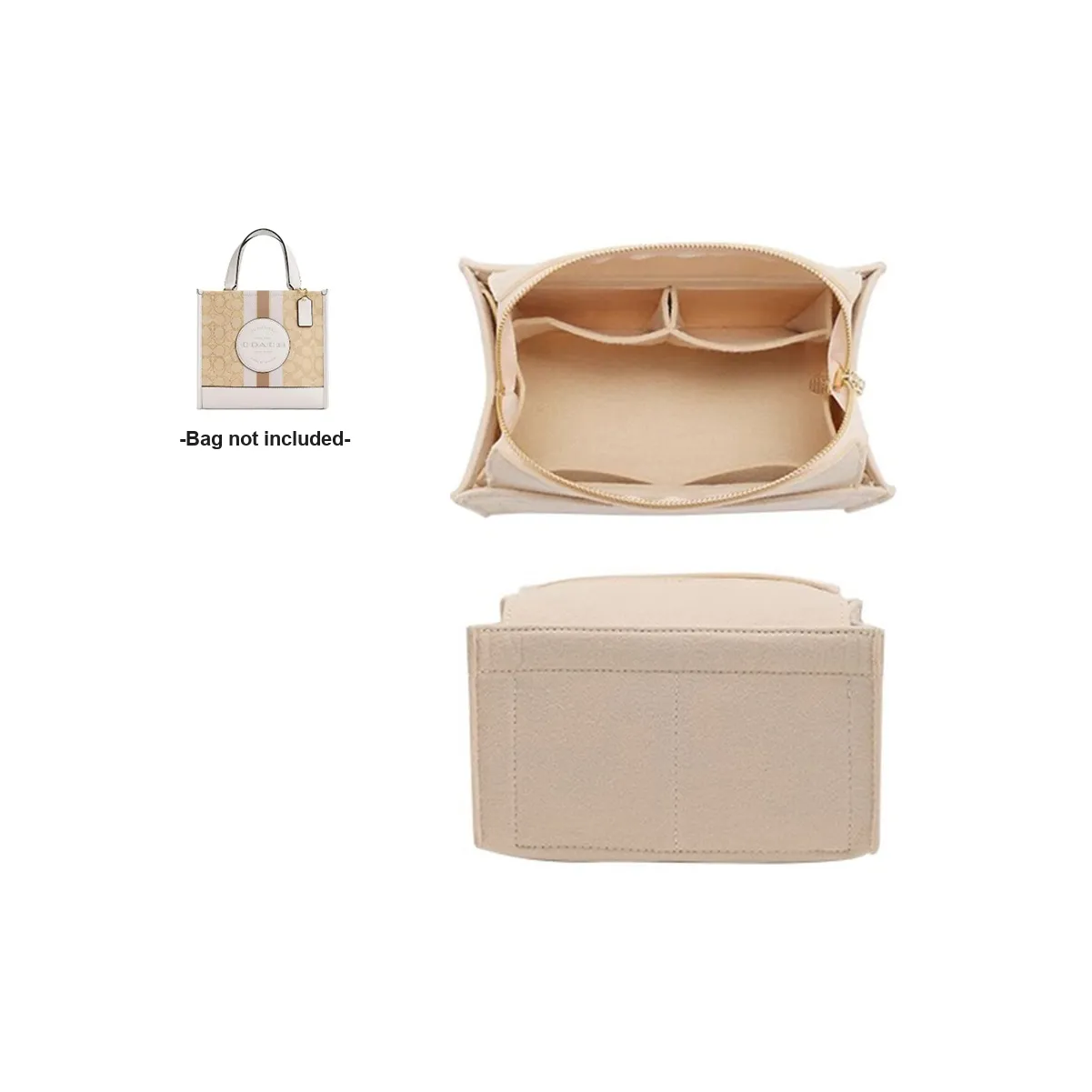 Jingxi Microfiber Bag Insert Women's Multicolor