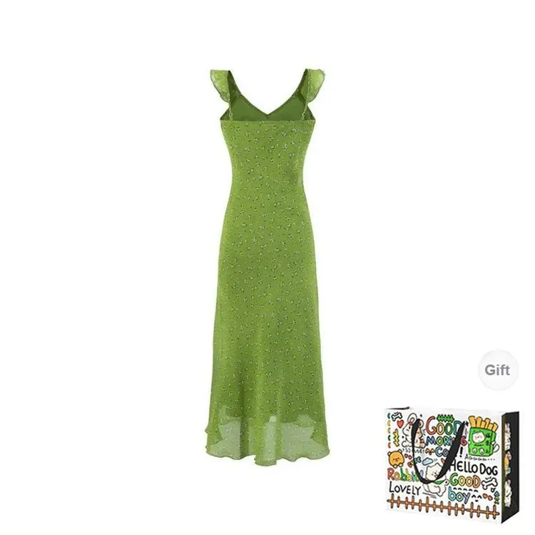 BVODE Slip Dresses Women's Green Shopping Bag-1