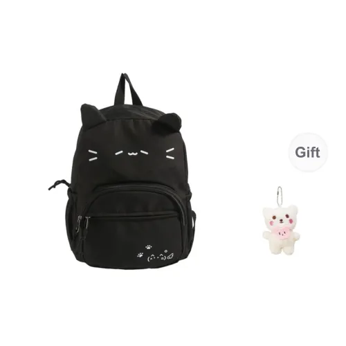 KAMLUI Nylon Fabric Backpack Regular Women's Black