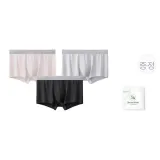오크 브라운 핑크 + 딥 미스티 그레이 + 라이트 미스티 그레이 (천연 실크 거셋 안감)