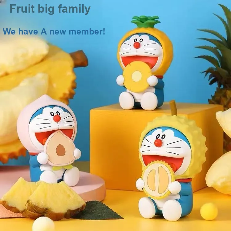 Imobile x ROCK Doraemon Q Cute Creative Trendy Toy Diffuser Fruit Styling Waterproof Cartoon Ornament Chibi Figures-3