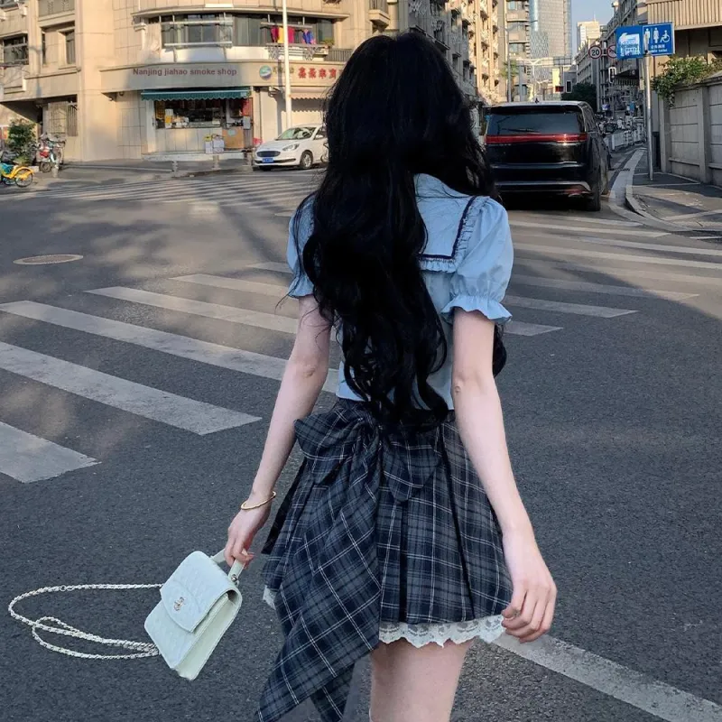 FLIM Two Piece Skirt Sets Women's-1