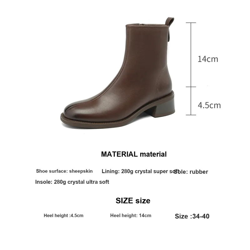D:FUSE SCANDINAVIA Ankle Boots 4.5cm Women's-7