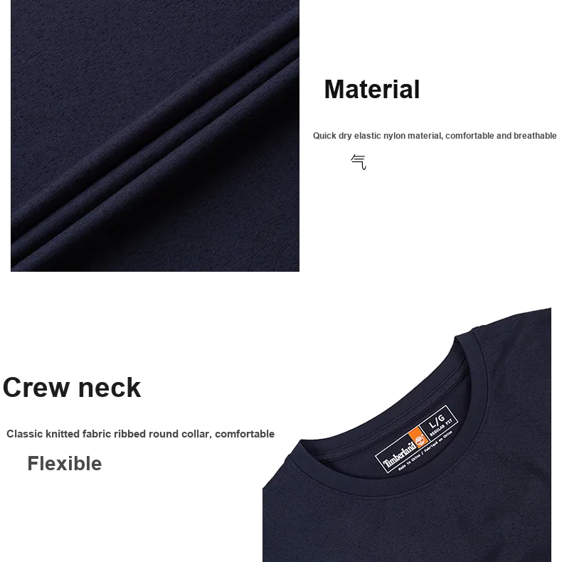Timberland T Shirt Men's Dark Sapphire-2