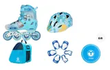 Blue K7 Clothing Sets (K7 Helmet+KP1 Protective Gear+Bag)