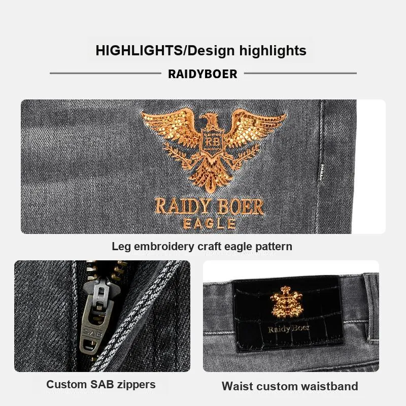 Raidy Boer Jeans Men Gray-5
