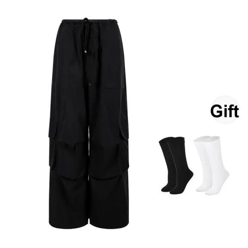 BSEVENI Карго Брюки Женские Черные