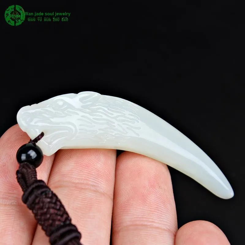 WANYUHUN Pendants White Jade Unisex-4