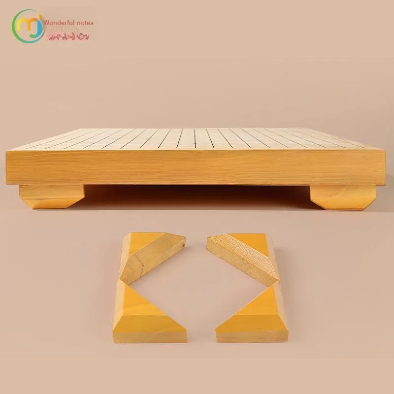 Miao Ji Go Five In A Row 4cm Extra Thick New Zelkova Go Stone Set With Spruce Stone Holder And Bag Board Games-6