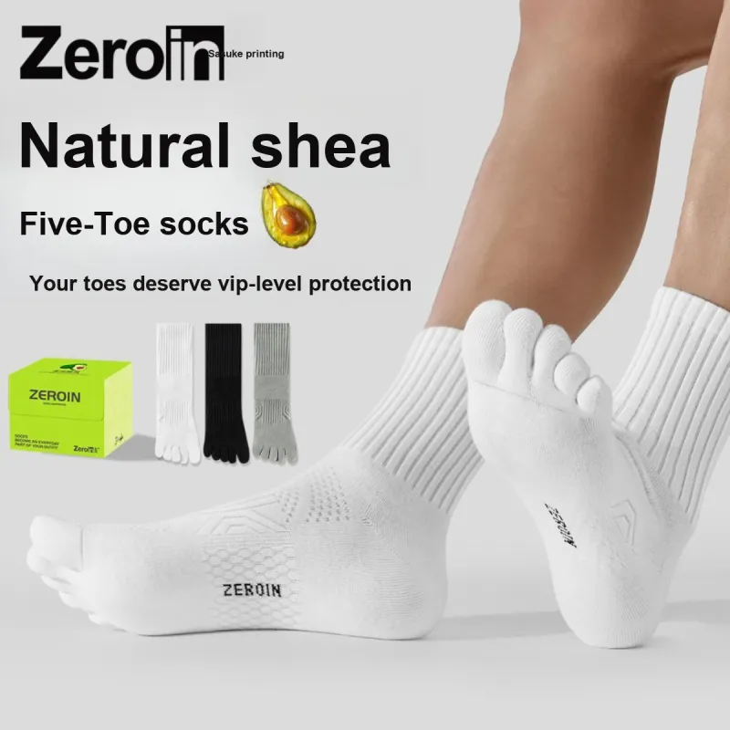 ZEROIN Mid Calf Socks Unisex Box 4 Pack-1