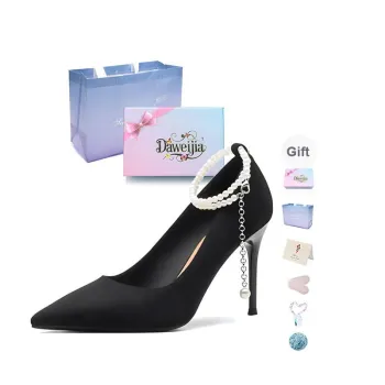 Dawei's House Slim Heel High Heels Women's Black