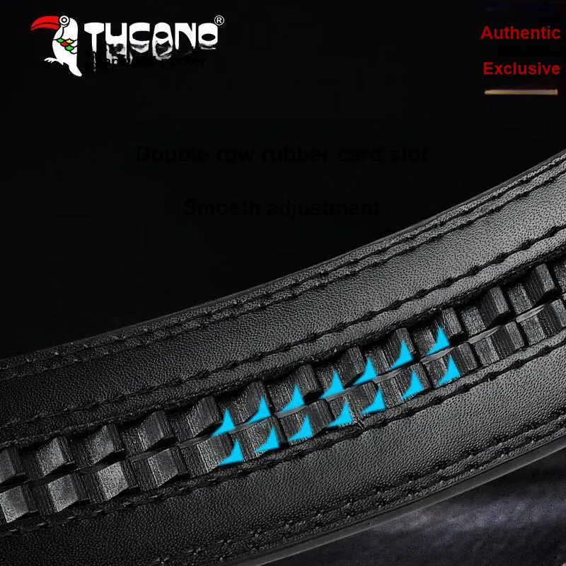 TUCANO Cow Split Leather Belts Men's 3.5cm-4