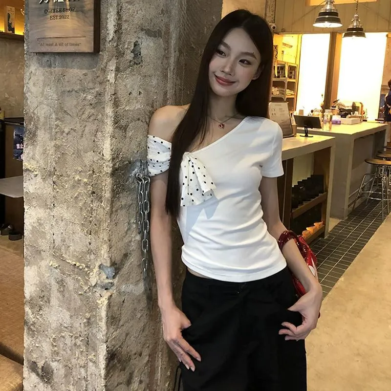 GUOZHEN T Shirts Women's White-5