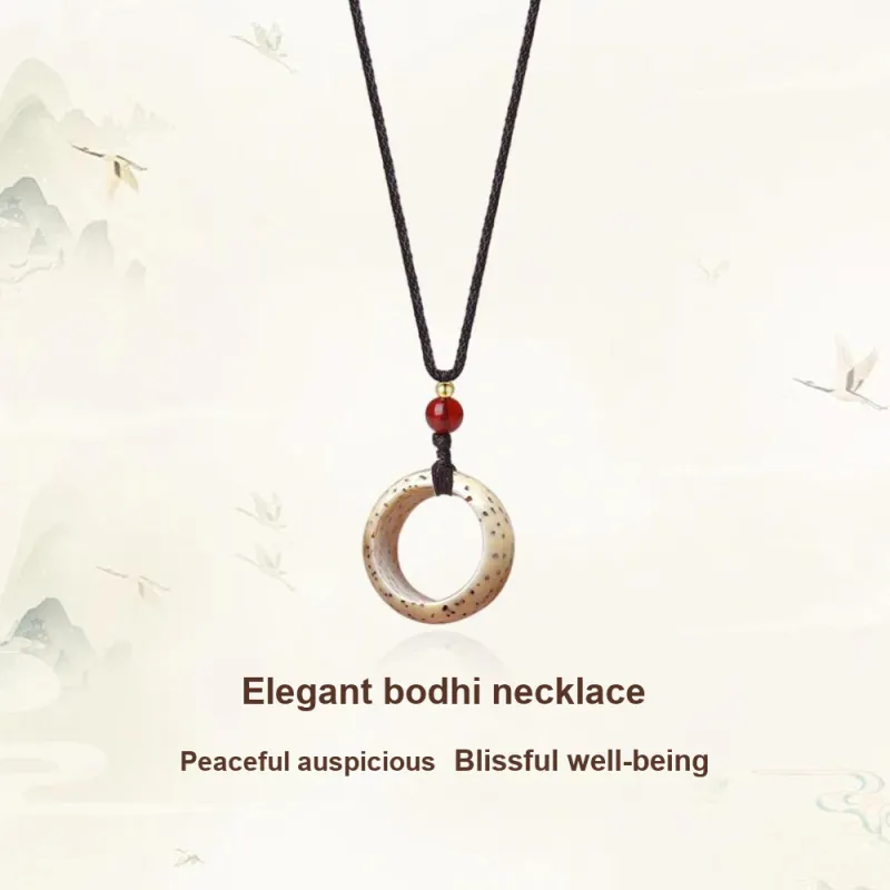 Shiban Star Moon Bodhi Seeds Necklaces Unisex-5