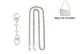 Silver Four-Leaf Clover+Chain (Total Length 120cm)