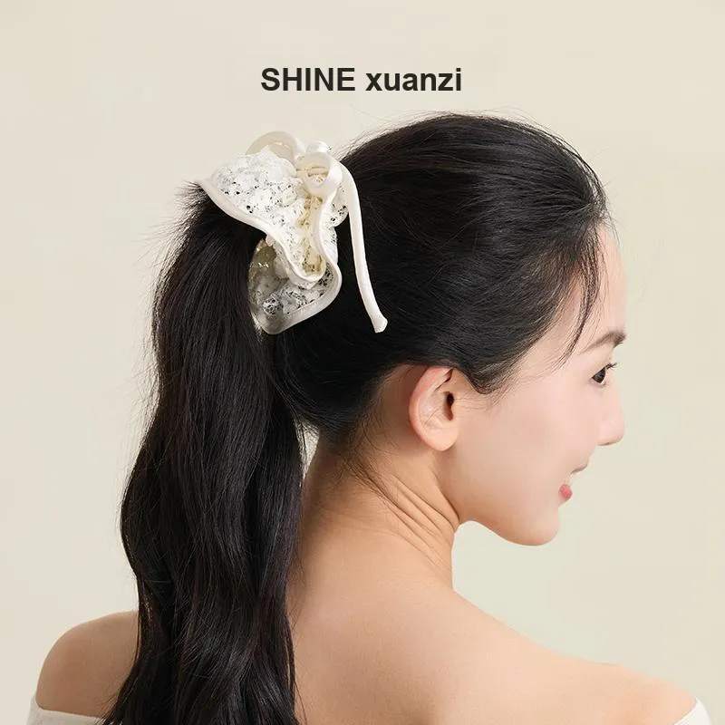 SHINE Fabric, Shell Pearl Hair Tie Women's-2