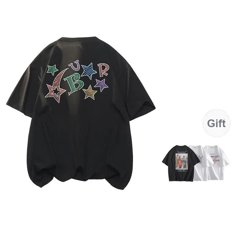BRUMAIRE T Shirt Unisex Black Comes With Random Print Short Sleeved Shirt-0