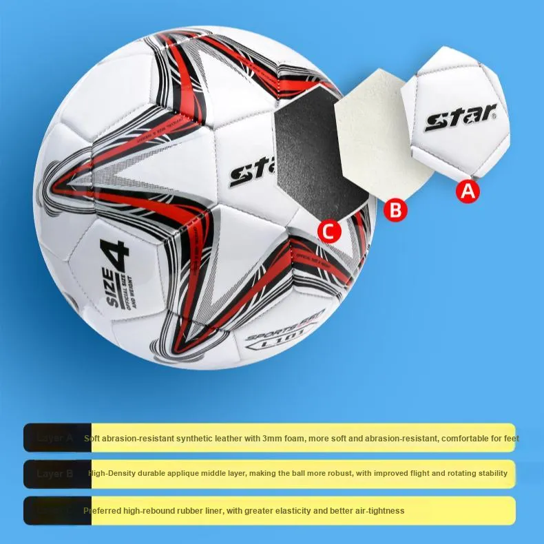 Star Evangelion-03 Evangelion-04 Evangelion-05 Soccer PVC Machine Stitched Soccer Ball Kids'-25