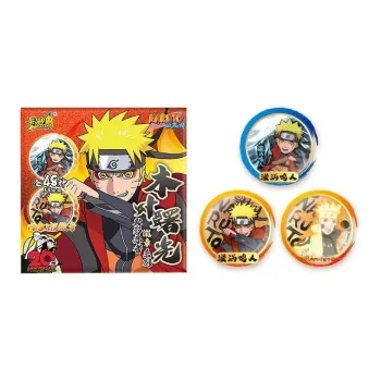 KAYOU Naruto Character Mokutemono Dawn Badge Collection Naruto Uzumaki Merch Badge Badges
