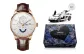 Rose Case White Dial Brown Leather Strap