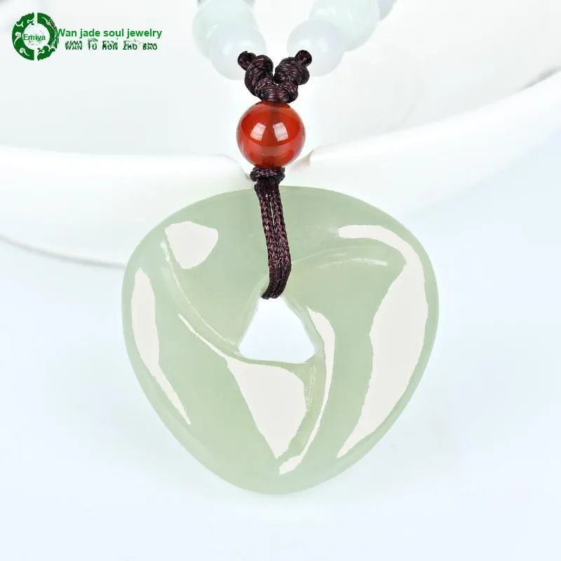 WANYUHUN Hetian Jade Pendants Green Jade Unisex-1