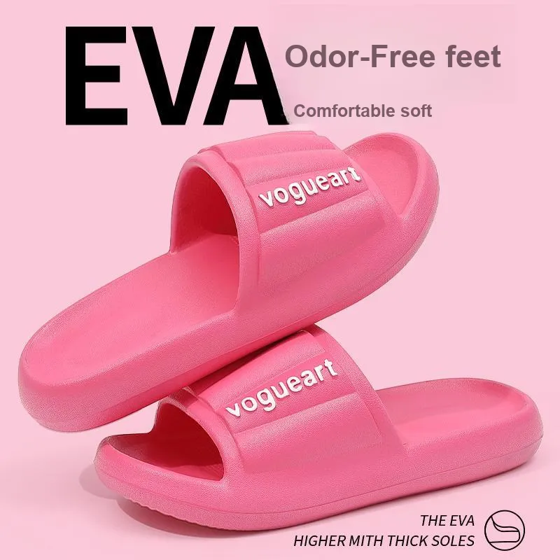 Foot Recreation Home Practical Summer Slip Resistant Quiet Bathroom Bathing Soft Sole Slippers-12