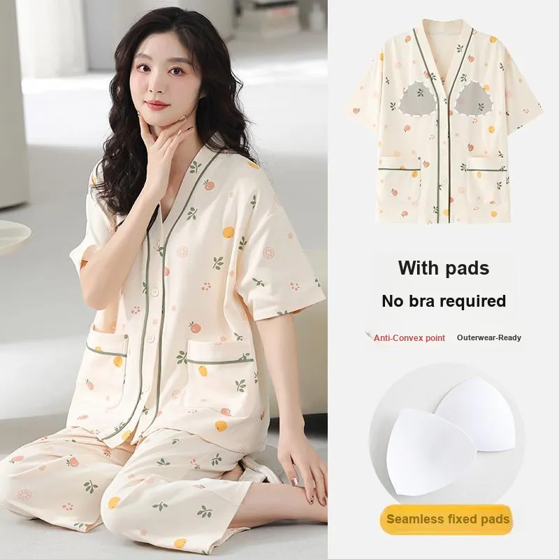 MADALLO Pajama Set Women's Apricot-5