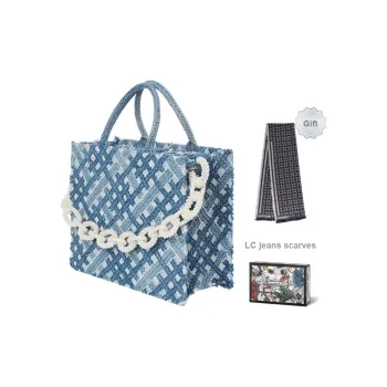 Laurence & Chico Denim One Shoulder Handbag Women's Dark Blue/Light Blue