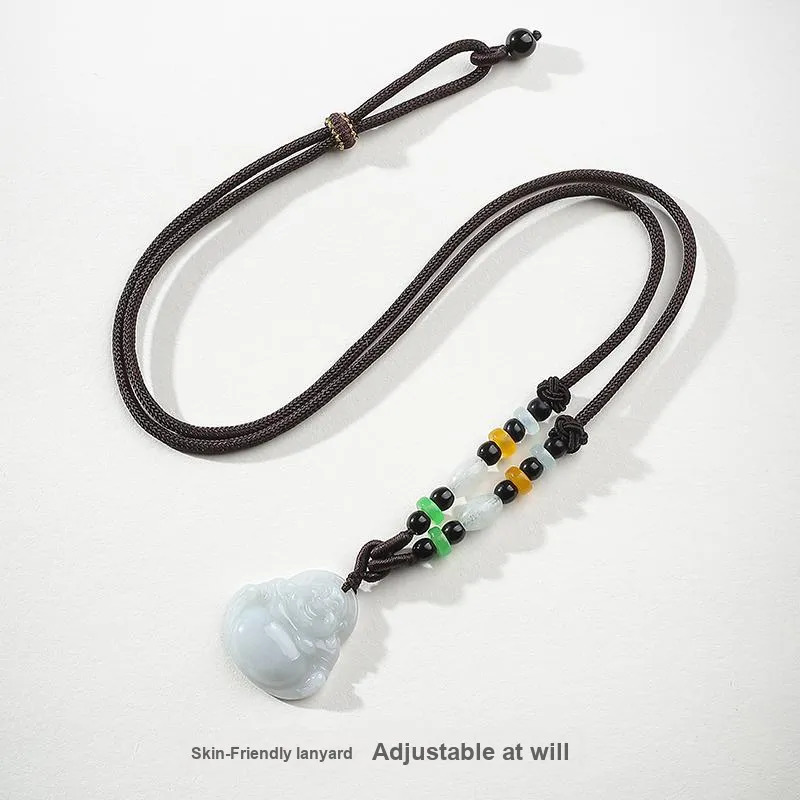 With The Heart Of The Jade Bean Type Jadeite Necklaces Women's-2
