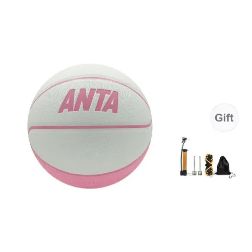Anta PU Basketball Pink White Size 7 Glow In The Dark Unisex