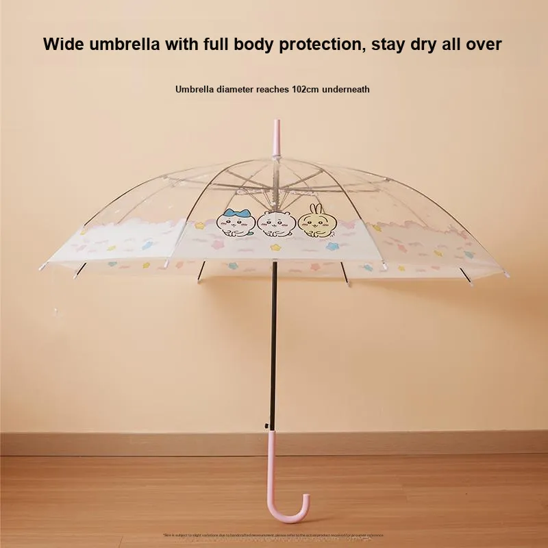 MINISO Umbrellas Transparent Pink-2