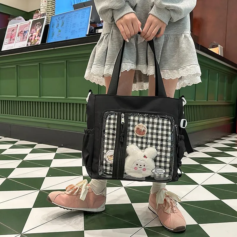 OUZIHUANG Nylon Shoulder Bag Women's Multicolor-1