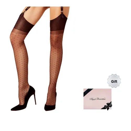 Agent Provocateur Колено Высокие Носки Женские Набор в Коробке Черный