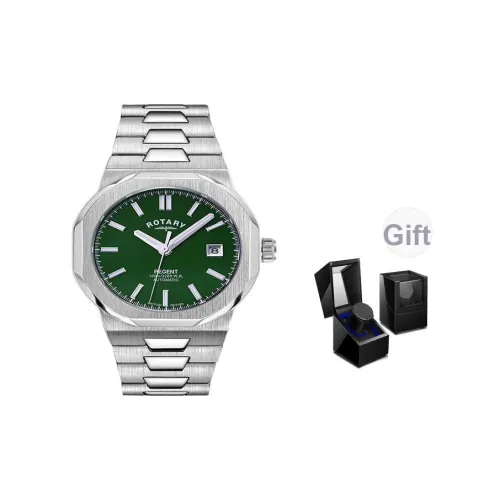 ROTARY Regent Collection Мужские часы Автоматический механический механизм ремешок из нержавеющей стали 42 мм синий циферблат